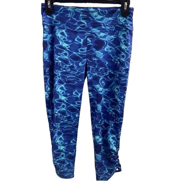 So Yoga Pants - So Yoga Excercise Pants Size Medium Blue Water Color